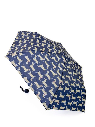 Drizzles Drizzles Womens/Ladies Dachshund Dog Compact Umbrella (Dark Blue) (One Size) product