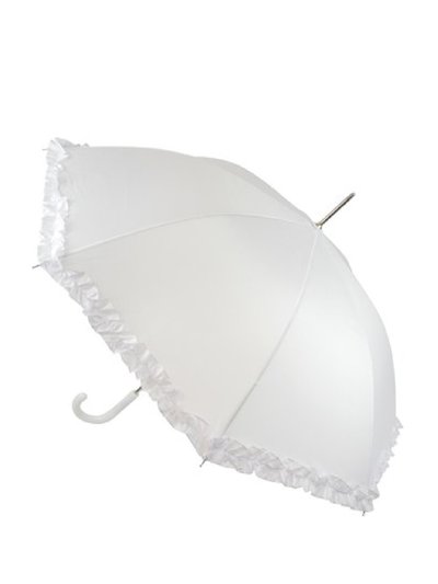 Drizzles Frilled Bridal Stick Umbrella product