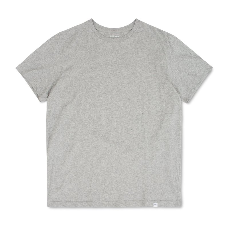 Druthers Organic Cotton T-shirt In Grey
