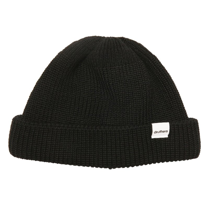 Druthers Merino Wool Dockworker Hat In Black