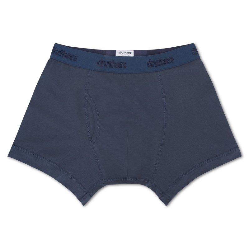 Druthers Organic Cotton Boxer Briefs In Blue