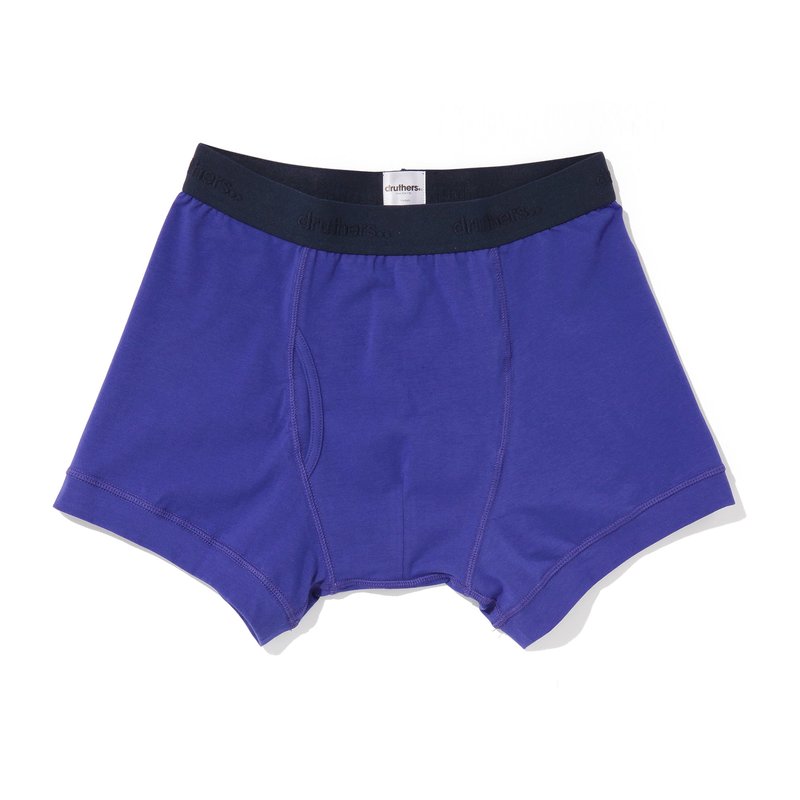 Druthers Organic Cotton Boxer Briefs In Royal Blue