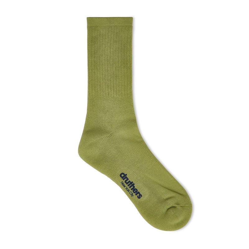 Druthers Organic Cotton Everyday Crew Sock In Green
