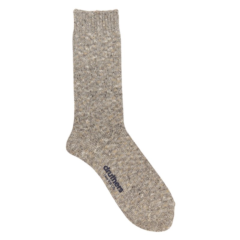 Druthers Recycled Cotton Mélange Crew Sock In Grey