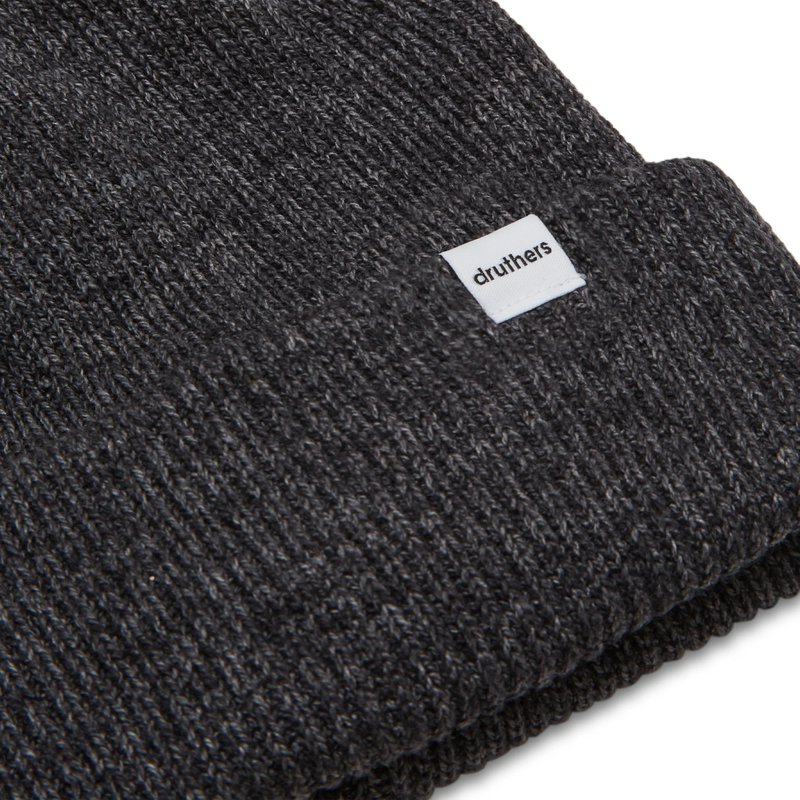 Druthers Recycled Cotton Ribbed Knit Beanie In Red