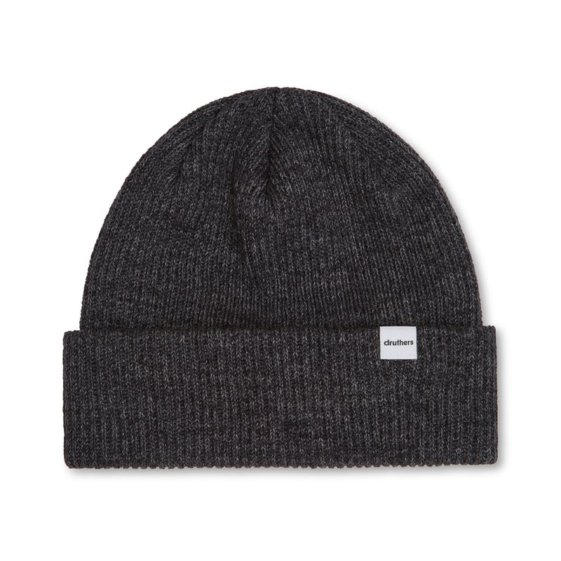 Druthers Recycled Cotton Ribbed Knit Beanie In Grey
