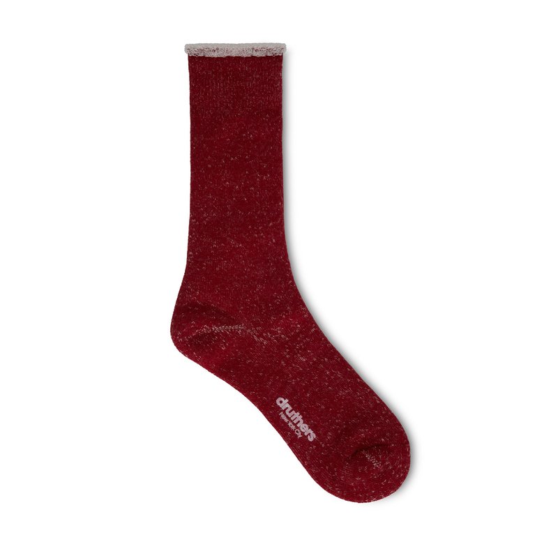 Druthers Relacks® Merino Wool Japanese House Sock In Red