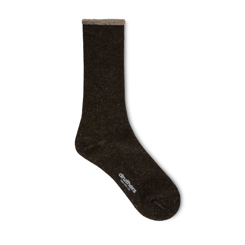 Druthers Relacks® Merino Wool Japanese House Sock In Brown