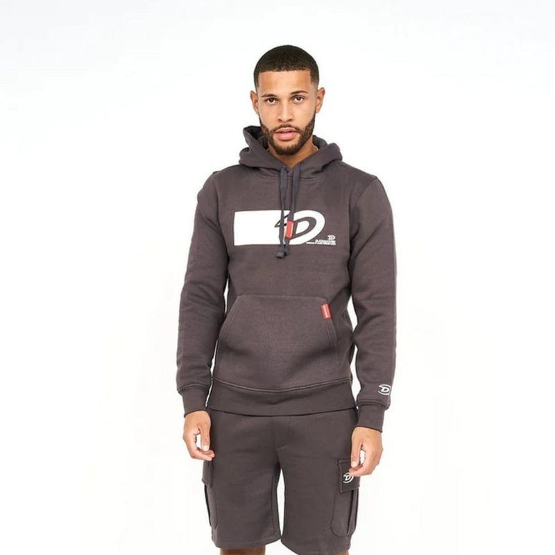 Duck And Cover Mens Bidwell Hoodie In Grey