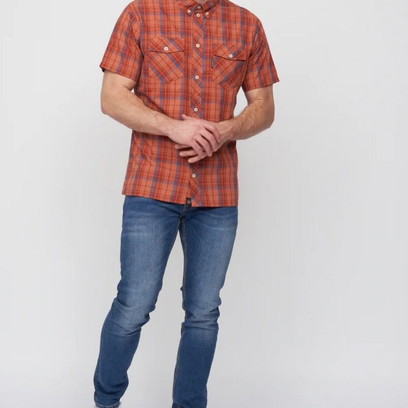 Duck And Cover Mens Femington Checked Shirt In Red