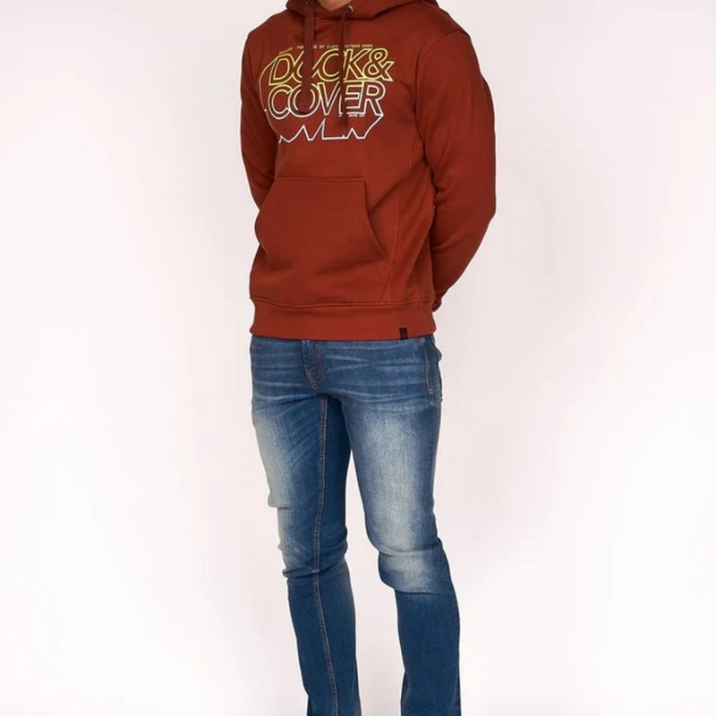 Duck And Cover Mens Fillberts Hoodie In Red