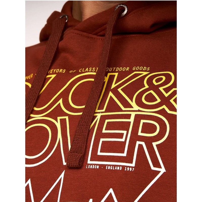 Shop Duck And Cover Mens Fillberts Hoodie In Red