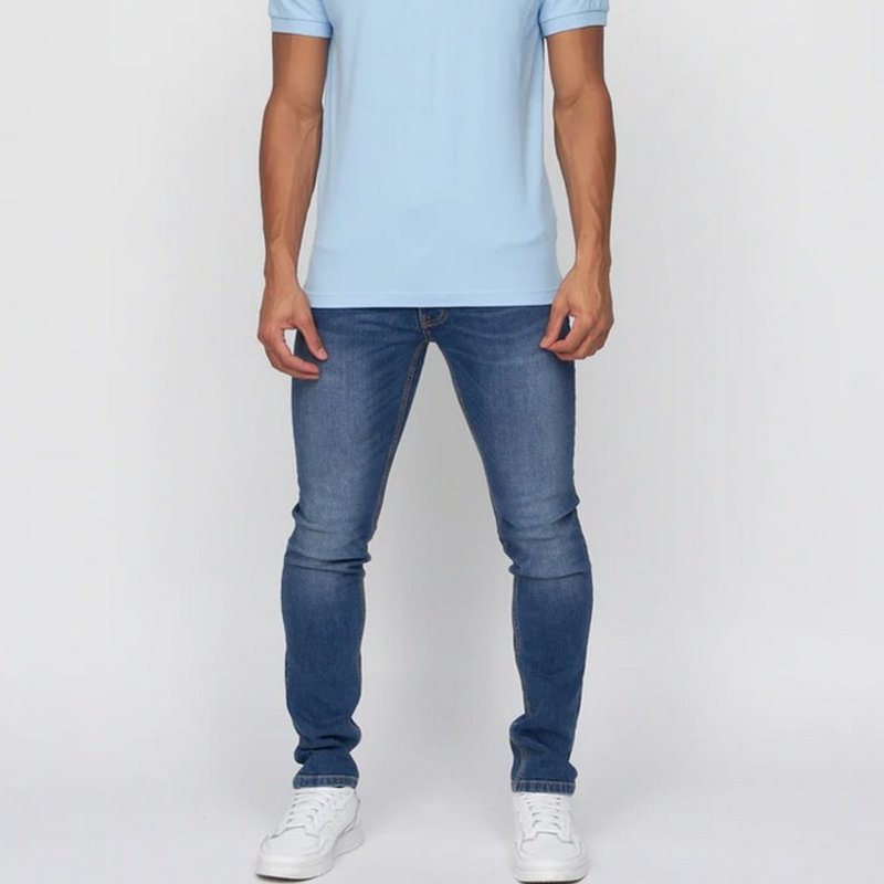Duck And Cover Mens Jantal Polo Shirt In Blue