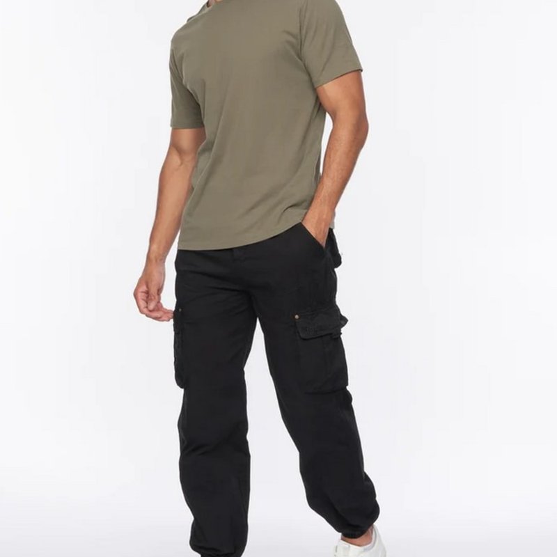 Duck And Cover Mens Kartmoore Combat Trousers In Black