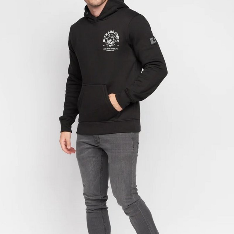 Duck And Cover Mens Lenmore Hoodie In Black