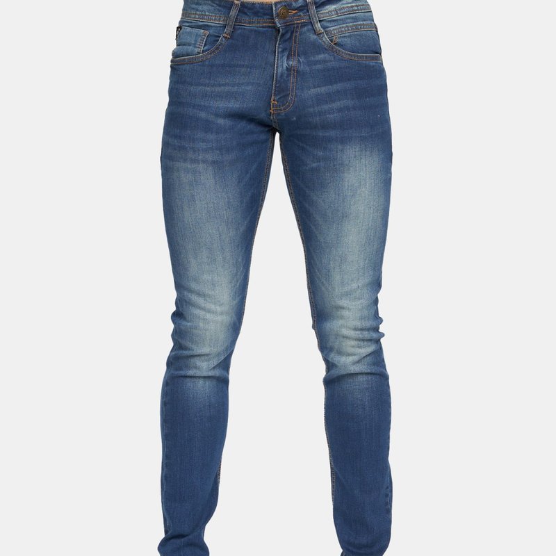 Duck And Cover Mens Maylead Slim Jeans In Blue