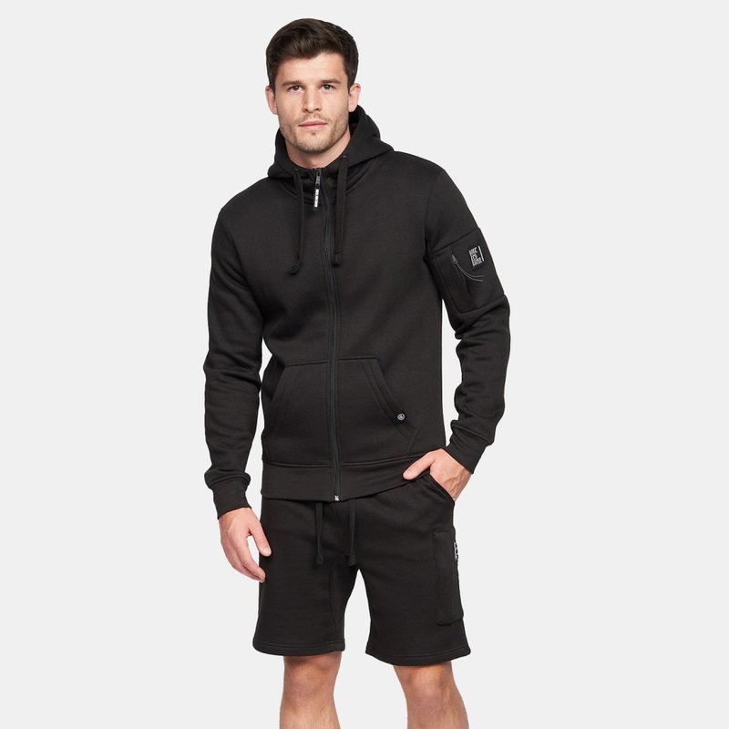 Duck And Cover Mens Milgate Casual Shorts In Black