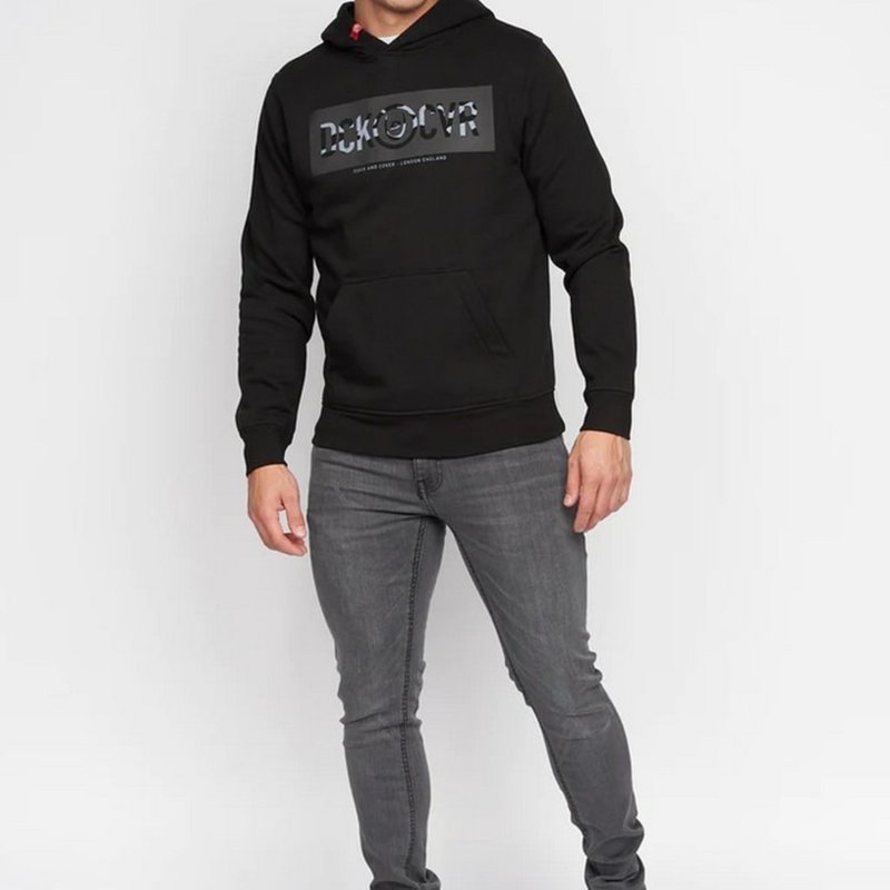 Duck And Cover Mens Quantour Hoodie In Black
