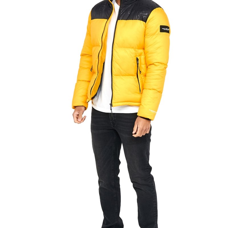 Duck And Cover Mens Synmax 2 Quilted Jacket In Yellow