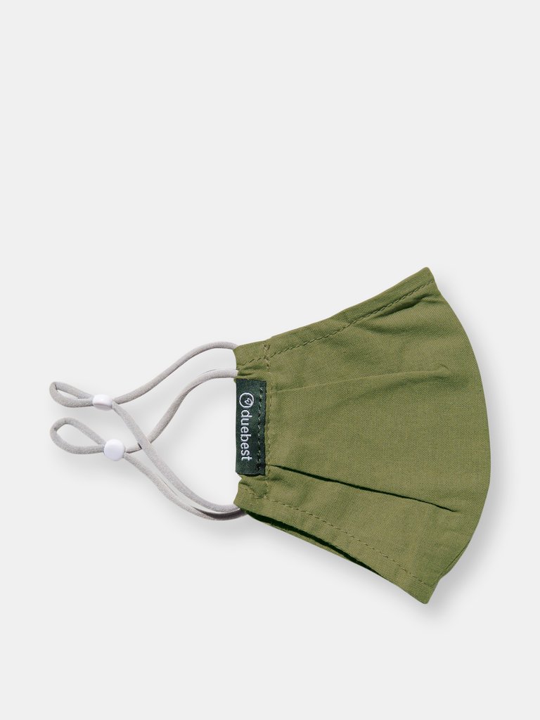 Reusable Fabric Mask (Olive Green) - Default Title