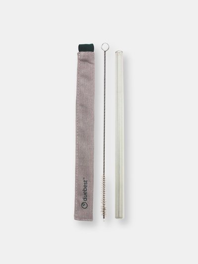 Duebest Reusable Glass Straw & Case Set product
