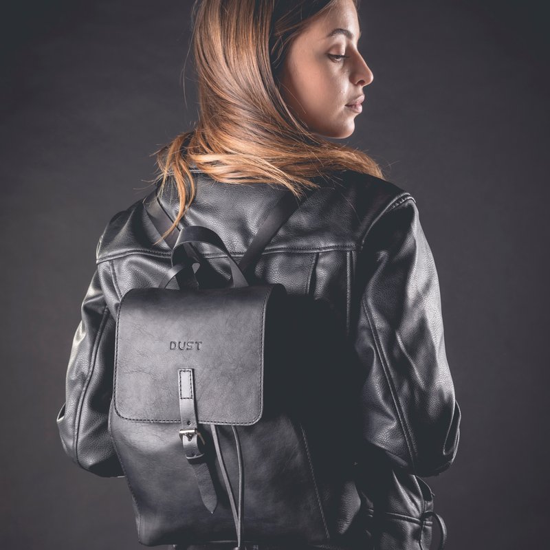 Shop The Dust Company Backpack In Leather In Black