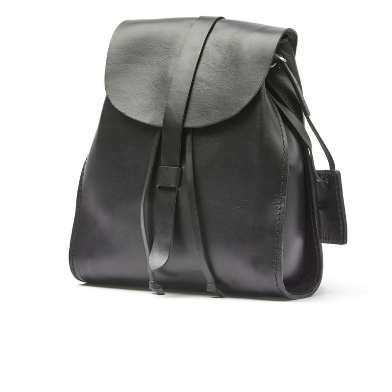 The Dust Company Leather Backpack Black Tribeca Collection