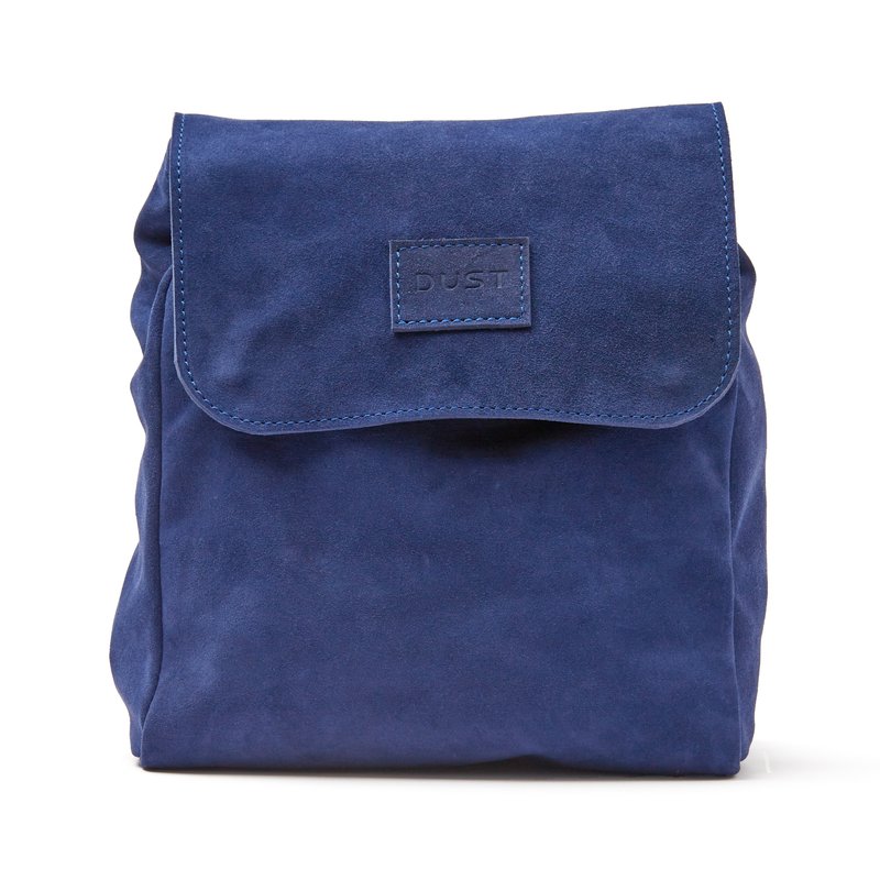 The Dust Company Leather Backpack Blue Upper West Side Collection
