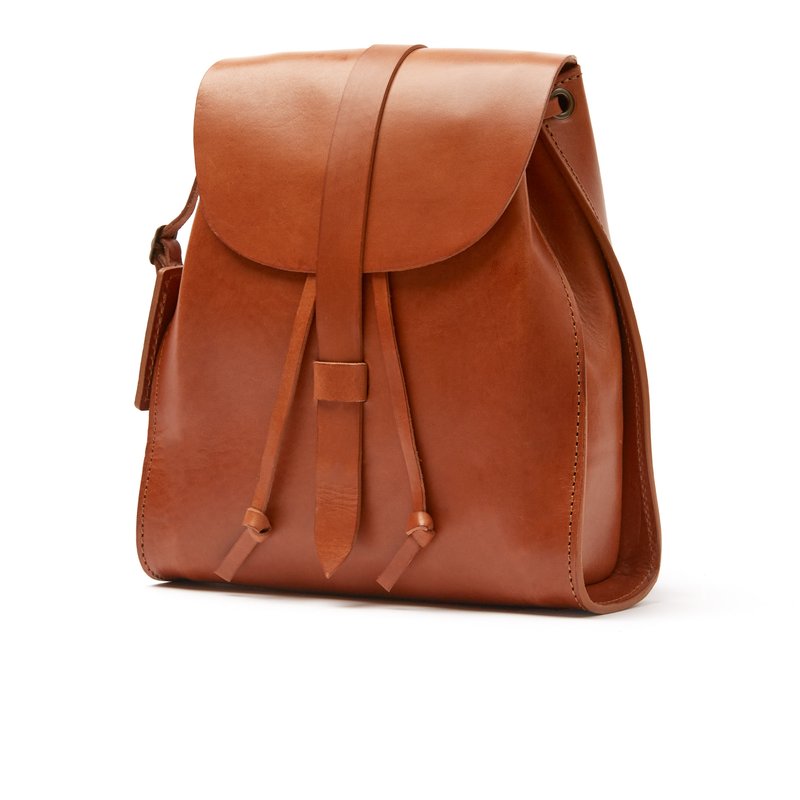 The Dust Company Leather Backpack Brown Tribeca Collection