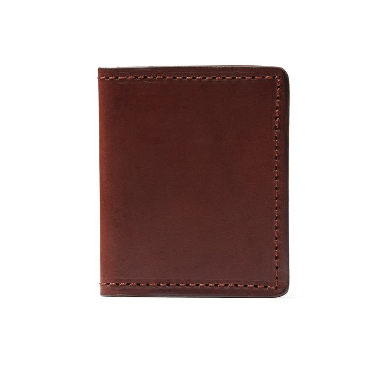 Shop The Dust Company Leather Cardholders In Cuoio Havana New York Style In Brown