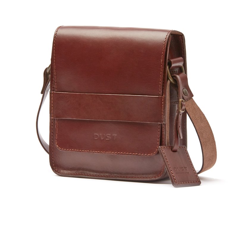 The Dust Company Leather Messenger Havana Camden Collection In Brown