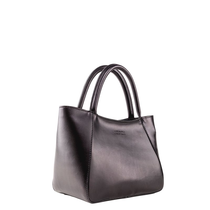 Shop The Dust Company Leather Tote Black