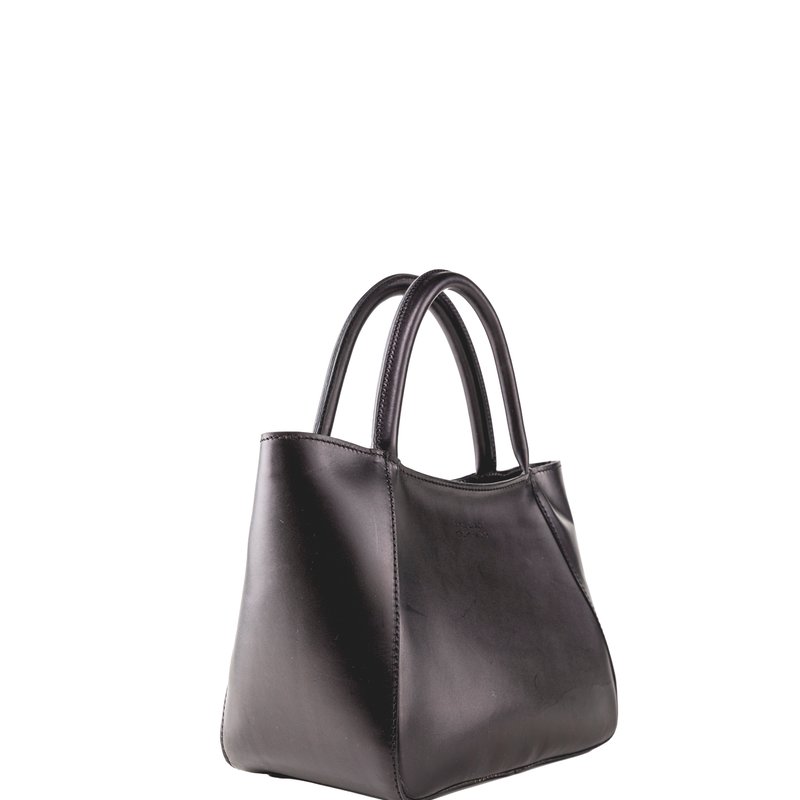 The Dust Company Leather Tote Black