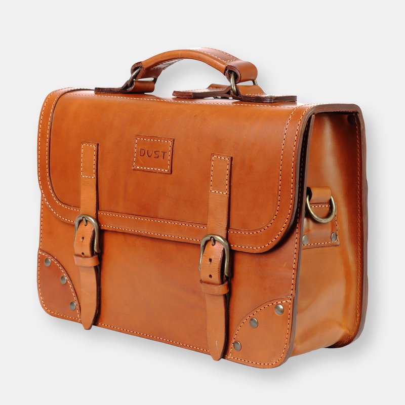 Shop The Dust Company Mod 101 Briefcase In Cuoio Brown