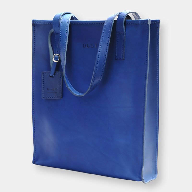 Shop The Dust Company Mod 105 Tote In Cuoio Blue