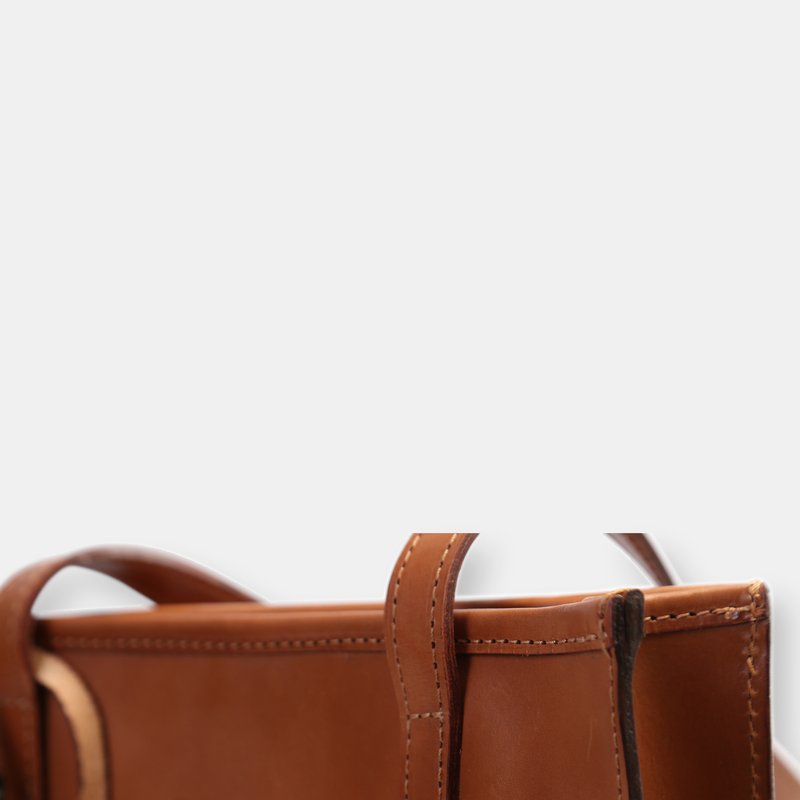 Shop The Dust Company Mod 105 Tote In Cuoio Brown