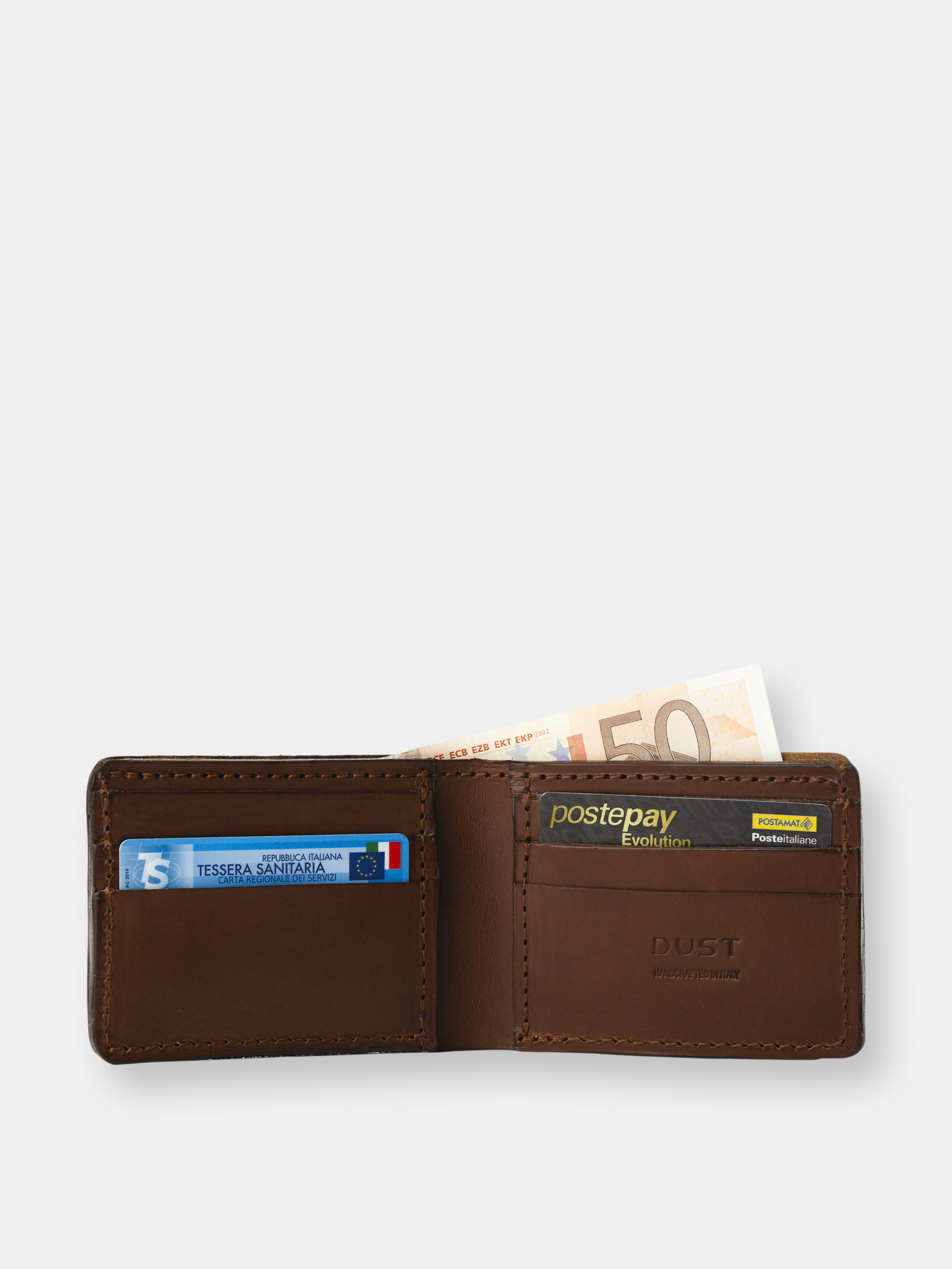 Dust Italia The Dust Company Mod 110 Wallet In Cuoio Havana In Brown