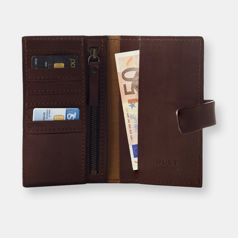 Shop The Dust Company Mod 112 Wallet In Cuoio Havana In Brown