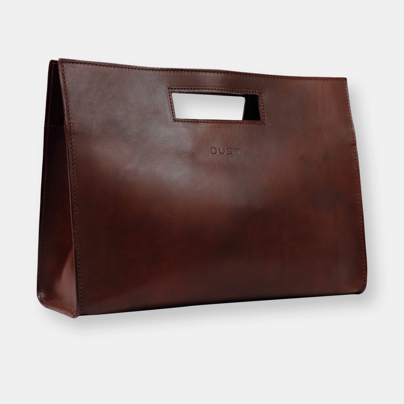 The Dust Company Mod 113 Tote In Cuoio Havana In Brown