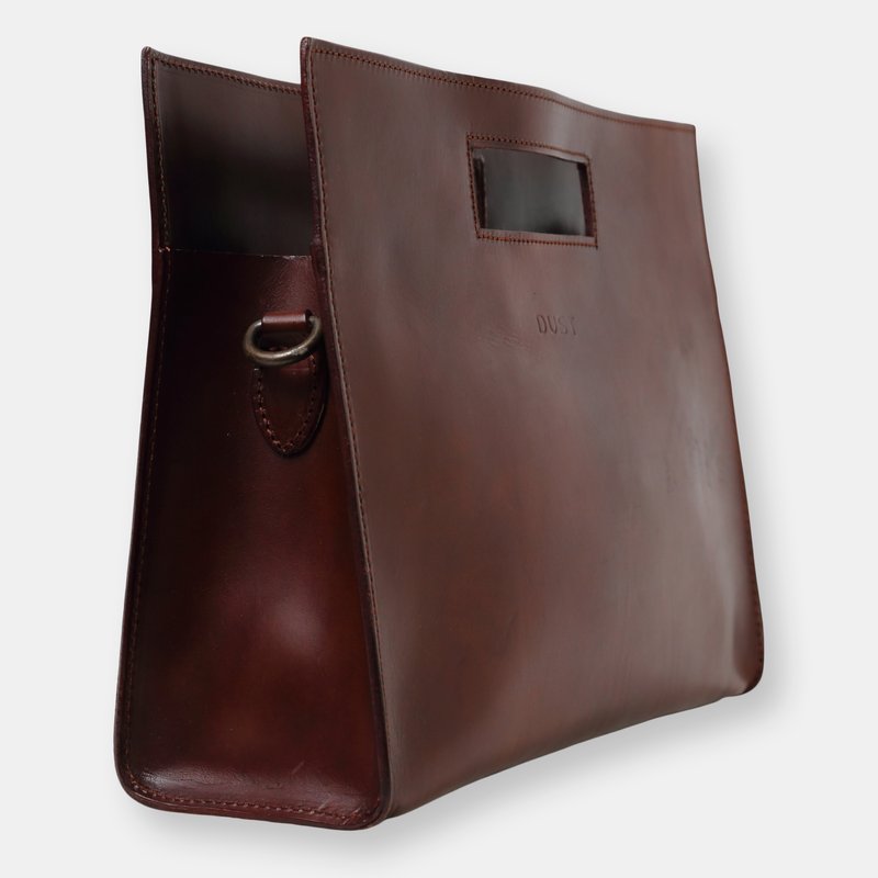 Shop The Dust Company Mod 113 Tote In Cuoio Havana In Brown