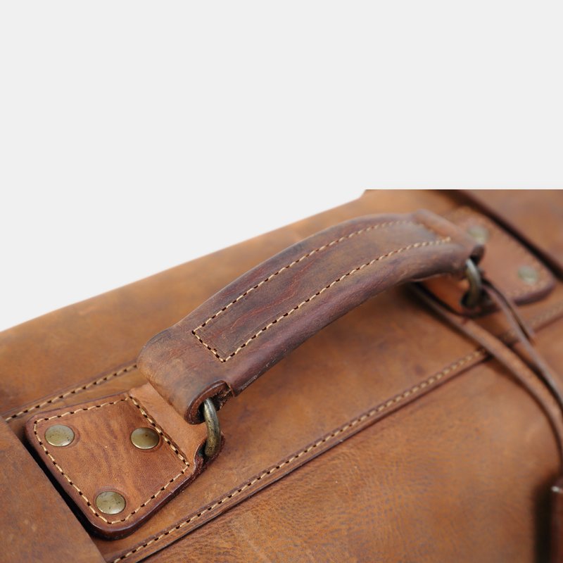 Shop The Dust Company Mod 118 Duffel Bag In Heritage Brown