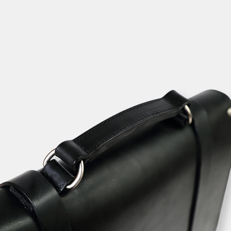 Shop The Dust Company Mod 119 Briefcase In Cuoio Black