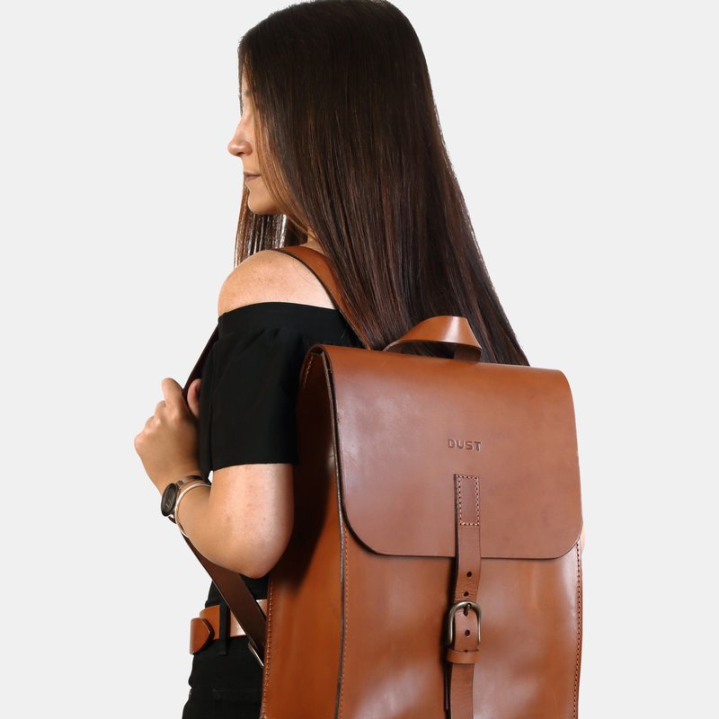 Shop The Dust Company Mod 120 Backpack In Cuoio Brown