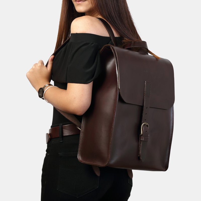 Shop The Dust Company Mod 120 Backpack In Cuoio Havana In Brown
