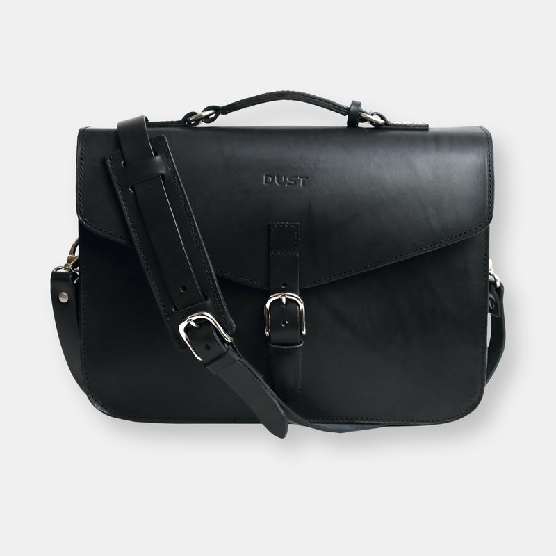 Shop The Dust Company Mod 122 Briefcase In Cuoio Black