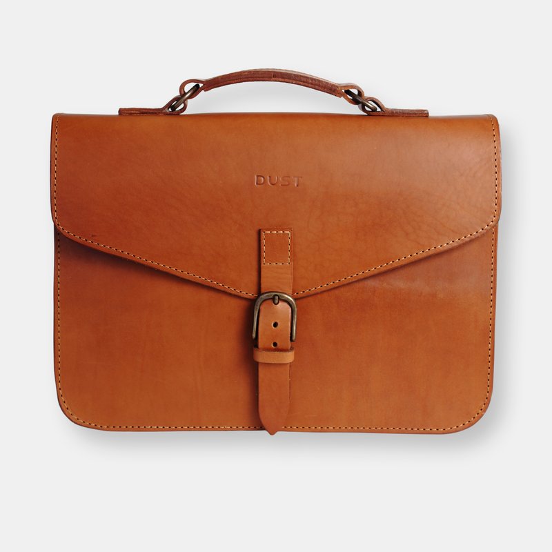 Shop The Dust Company Mod 122 Briefcase In Cuoio Brown