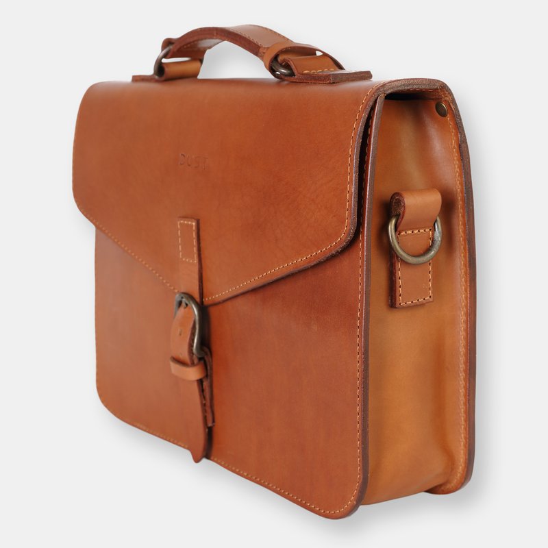 Shop The Dust Company Mod 122 Briefcase In Cuoio Brown