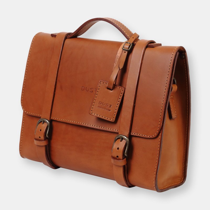 The Dust Company Mod 125 Briefcase In Cuoio Brown