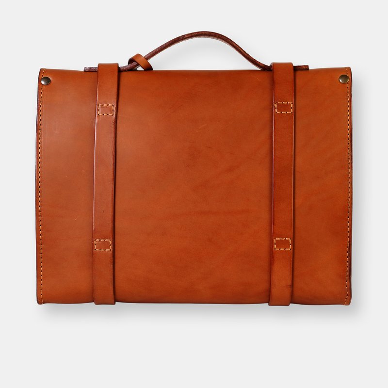 Shop The Dust Company Mod 125 Briefcase In Cuoio Brown