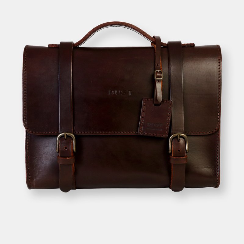 Shop The Dust Company Mod 125 Briefcase In Cuoio Havana In Brown